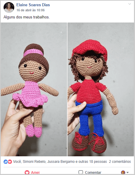 Amigurumi bailarina